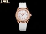 JBL Factory Patek Philippe watches list Aquanaut Luce  Rose Gold White Watch with Diamonds